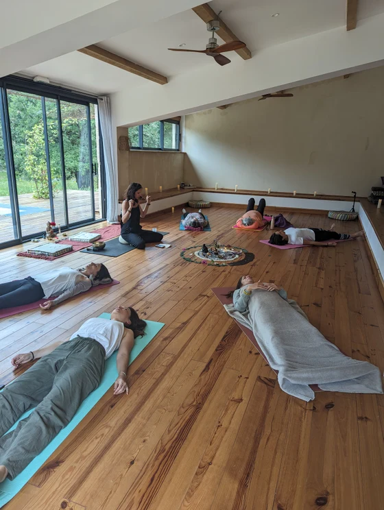 Temps de relaxation pendant un atelier collectif